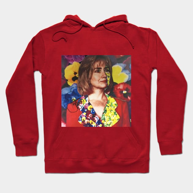 Hillary Clinton Floral Hoodie by austyndelugoart